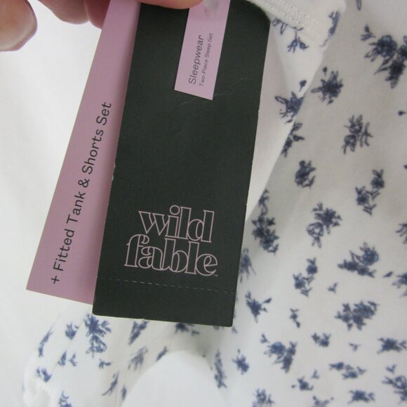 Wild Fable Knit Pajamas Lounge Tank Shorts Floral 2 Pieces Floral Size XXL NWT - Picture 4 of 12